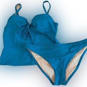 Victoria Secret Tankini 36A Medium Teal